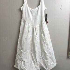 Derek Heart White Cotton Tank Dress Small NWT Sleeveless Summer Casual